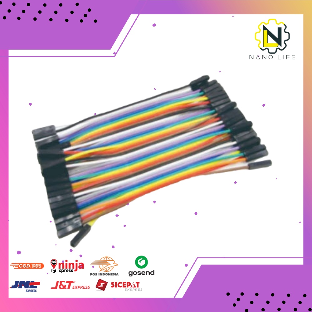 Kabel jumper Male to Male / Male to Female / Female to Female 10 cm 40 pcs / 10 pcs