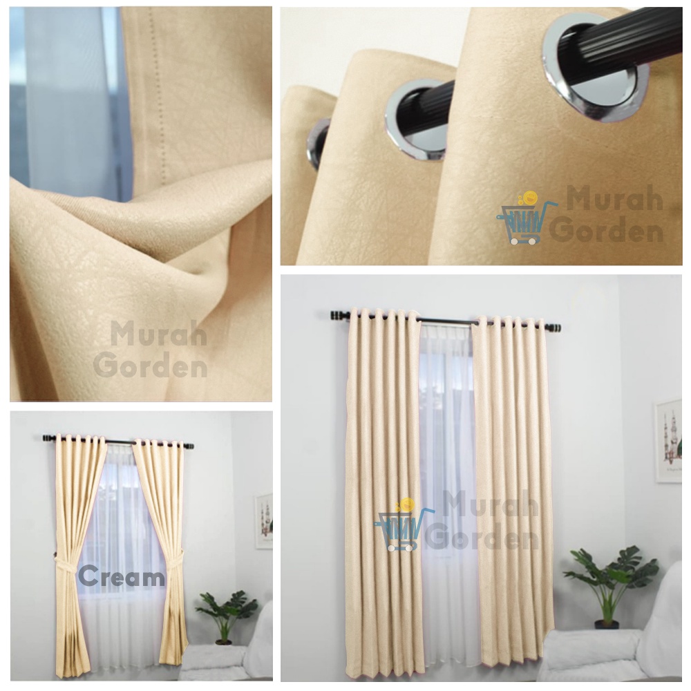 Gorden Polos Blackout doff  Impor  100 % Original  Hordeng Jendela Pintu Minimalis