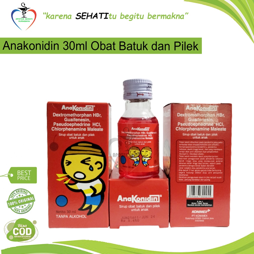 ANAKONIDIN SYR 30ML /OBAT BATUK PILEX