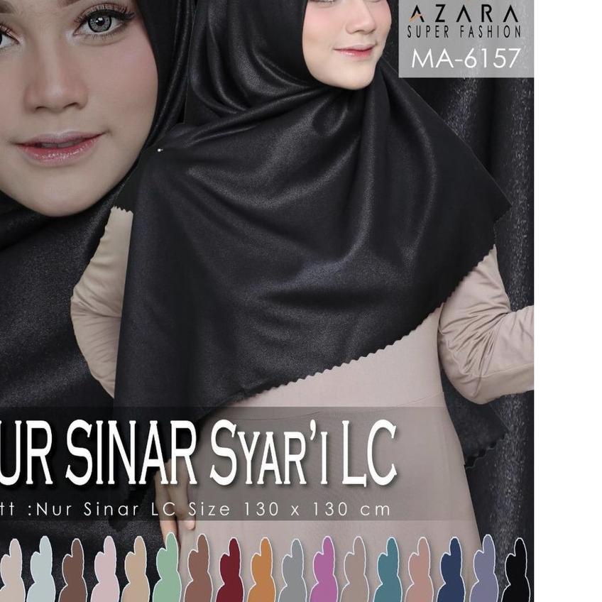 ♠ AZARA - (130 x 130)HIJAB SEGI EMPAT JUMBO NUR SINAR SYARI LC BY AZARA ☑