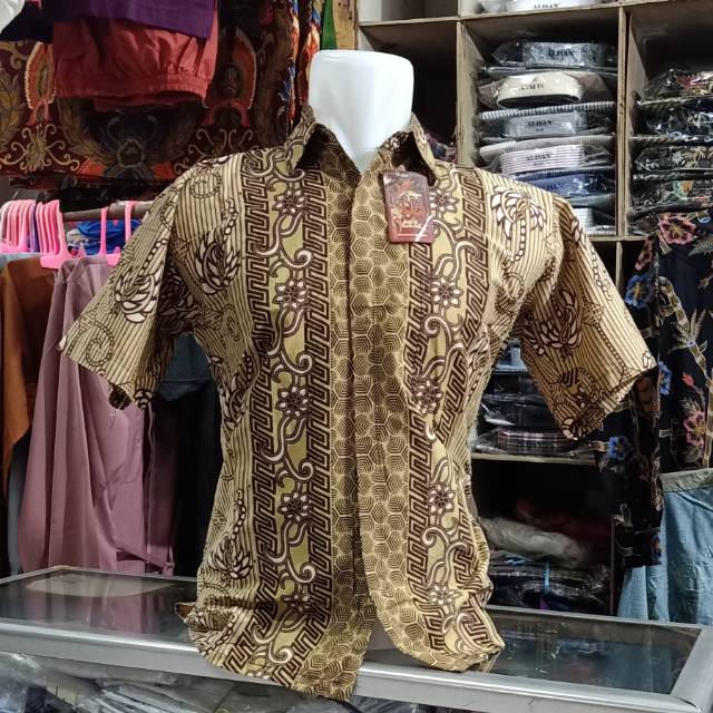 Baju batik pria seragam pesta hem
