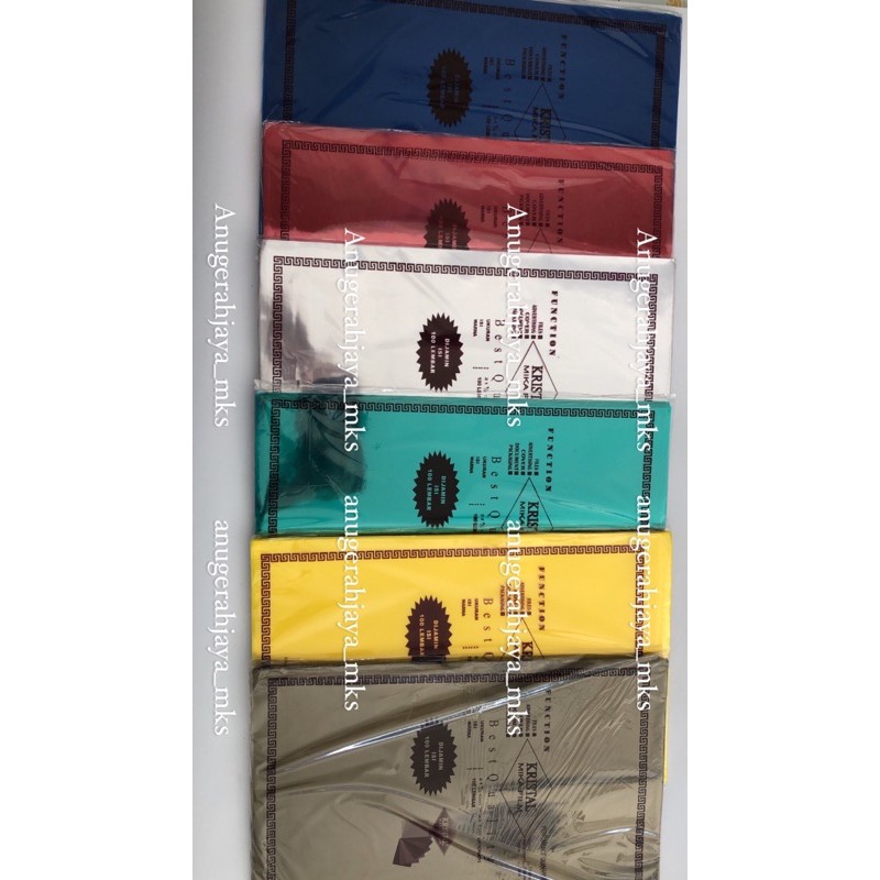 

ECER/ Plastik Mika warna dan bening / Plastik Jilid F4 Folio per pak / 20 lbr / Plastik mika ecer