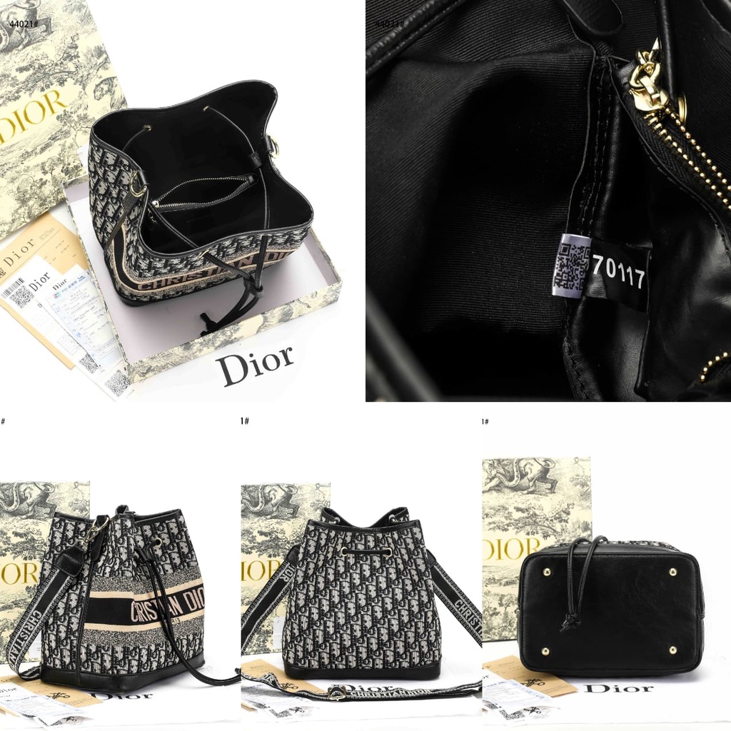 DR 44021 Bucket Bag Mizza &amp; Oblique Embroidery Womens Bag