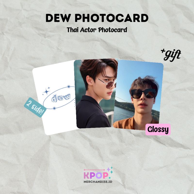 DEW JIRAWAT PHOTOCARD THAI ACTOR RAIKANTOPENI