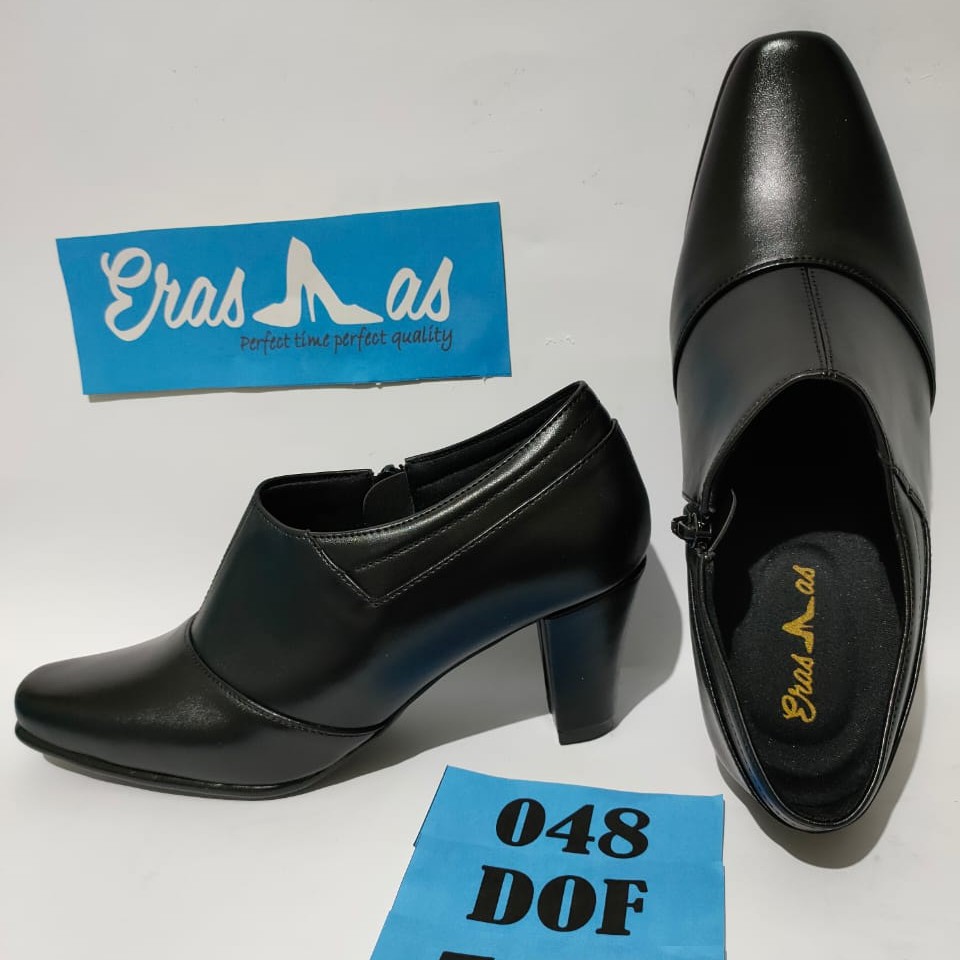 ERASMAS 048 Sepatu Kerja Wanita Sepatu Formal Wanita Sepatu Kantor Wanita Sepatu Boots Kerja Wanita