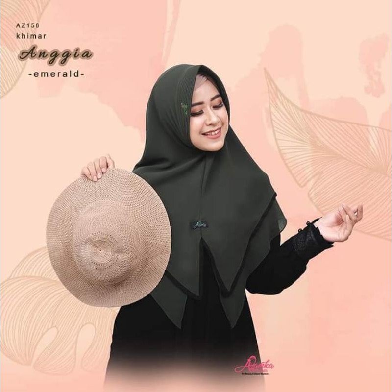 Azamka Kerudung Jilbab Bergo Dewasa Khimar Anggia