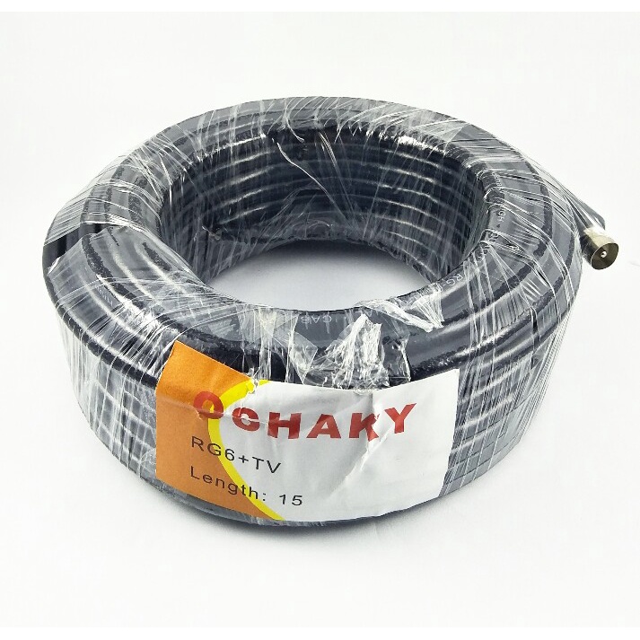 KABEL ANTENA/ KABEL PARABOLA/ KABEL COLOKAN JACK ANTENA / KABEL ANTENA TV 20 METER / 15 METER / KABEL ANTENA TV MURAH KUALITAS BAGUS