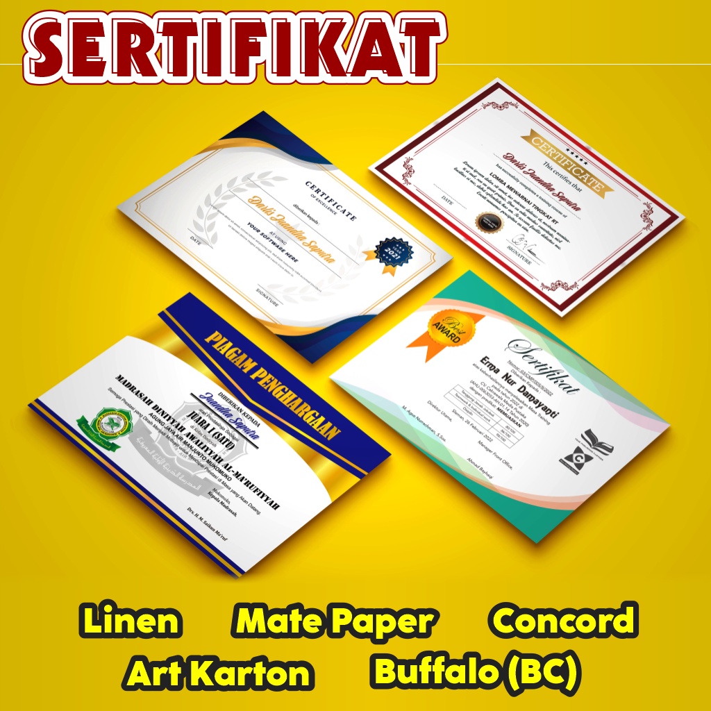 

PRINT/CETAK SERTIFIKAT/PIAGAM