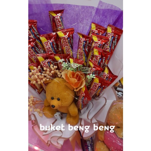 

BOUQUET BONEKA BENG BENG COKLAT LAMPU Bisa NYALA