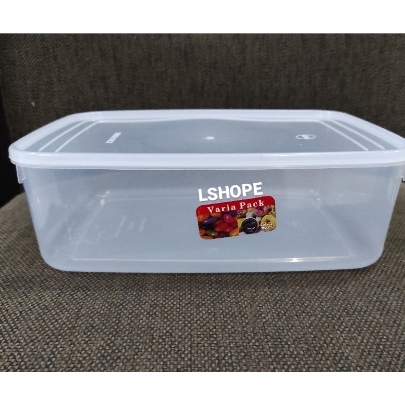 Toples Kotak Makanan Kue Donat Varia Pack 3500ml.Wadah plastik variapack 3500 ml.