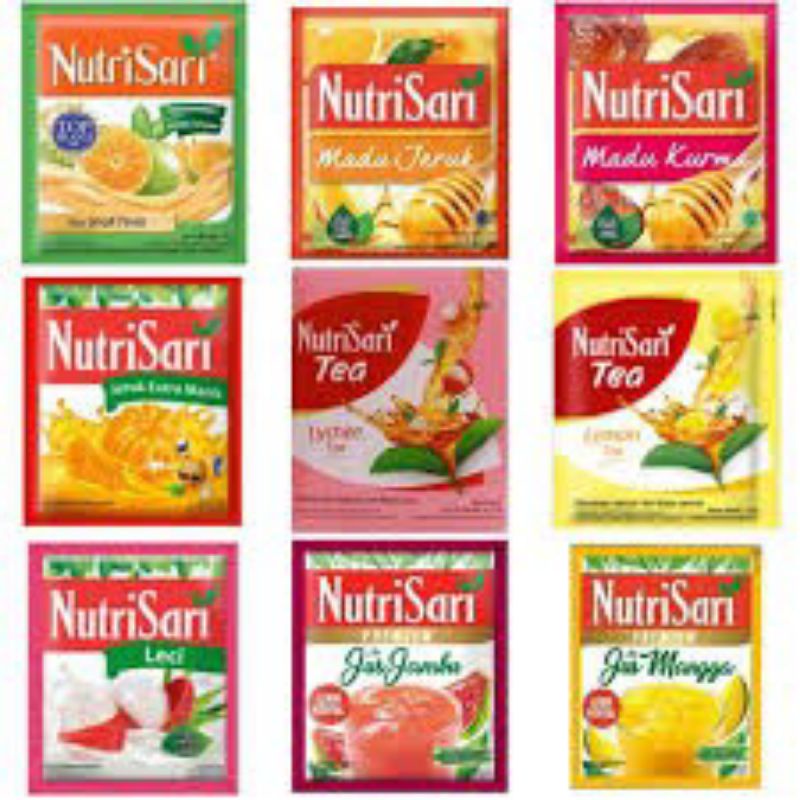 

Nutrisari varian rasa random (Satuan/Ecer)