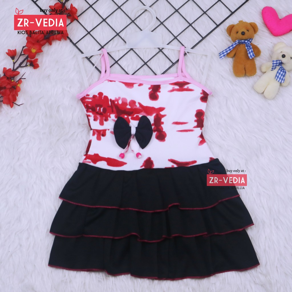 Dress Valerie uk 3-4 tahun / Dress Tanktop Baju Anak Perempuan Adem Kaos Dres Murah Pakaian Pesta