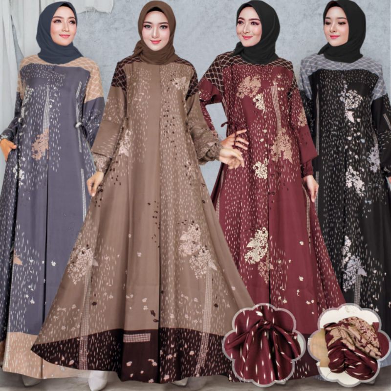 Gamis Dior Silk Fashion Muslim Original Terbaru Gamis Motif Gamis Remaja Kekinian Gamis Dior Silk Pr