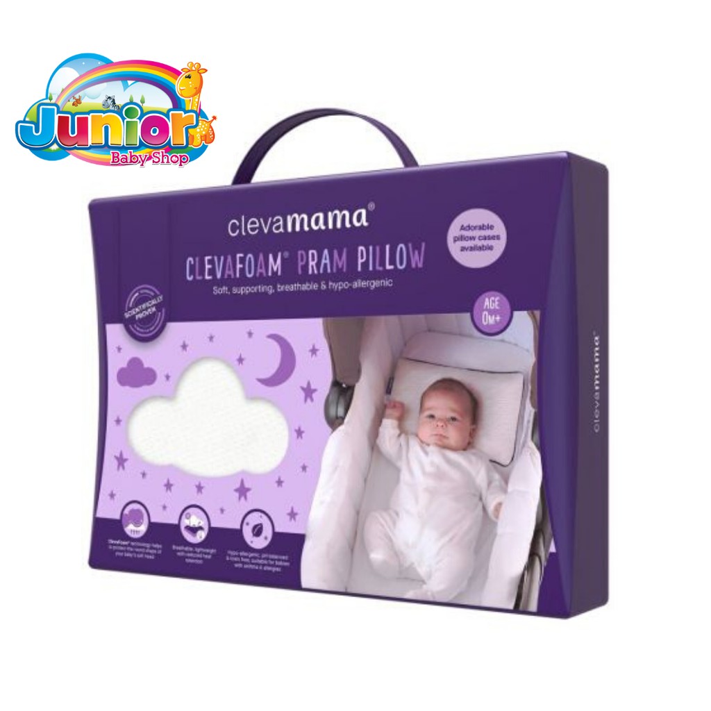 Clevamama Clevafoam Pram Pillow 2019 0m+