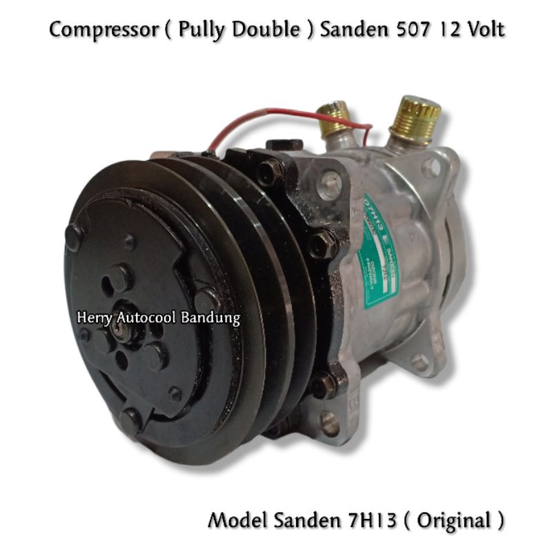 Compressor Ac Mobil Sanden 507 12 Volt Model SD7H13 Original