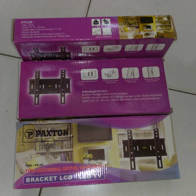 Brecket tv led atau lcd paxton 24 sampai 32 inch brucket 24-32inch