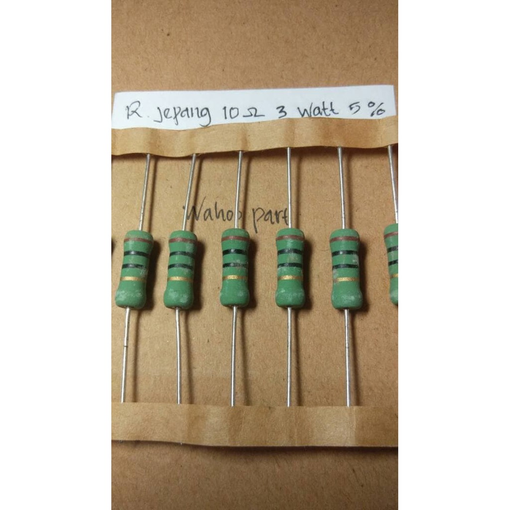 Resistor 10 ohm 3 watt 5% harga (1 Buah )