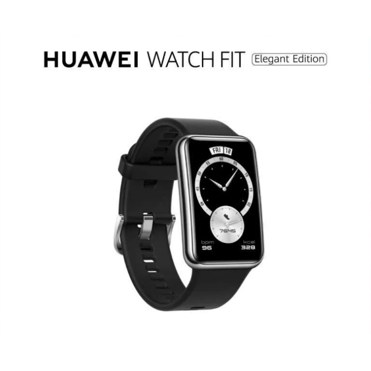 HUAWEI Watch Fit Elegant Edition SmartWatch | Stainless Steel Bezel | All-day SpO2 Monitoring | 10 D
