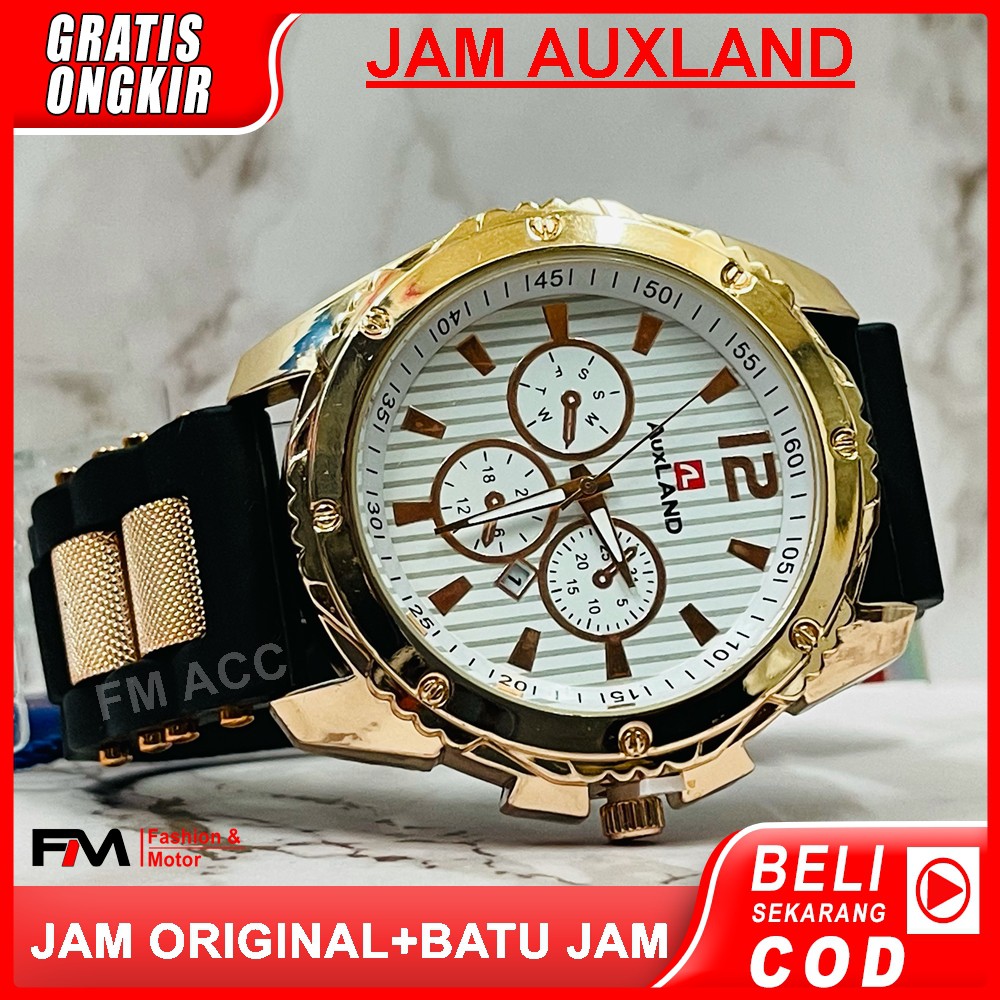 [PROMO] Jam Tangan Pria/Cewek Keren, Jam Analog Auxland-Hitam