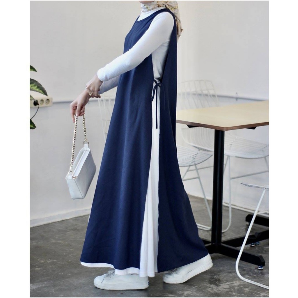 GF02 ~ SOJIN LONG VEST INNER PANJANG KEKINIAN FASHION MUSLIM STYLISH/INNERVESTROMPI