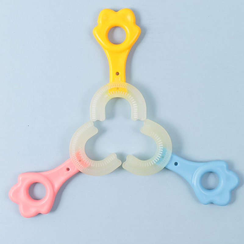 Sikat Gigi Silikon Bayi Anak Bentuk U/ Tooth Brush Baby Silicon Type U 360° Sikat Gigi totall
