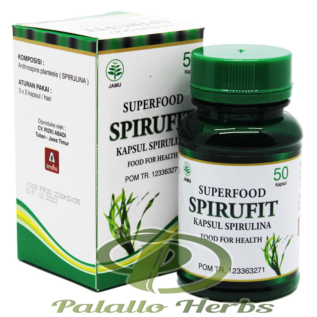 Kapsul SPIRULINA SuperFood || SPIRULINA SPIRUFIT