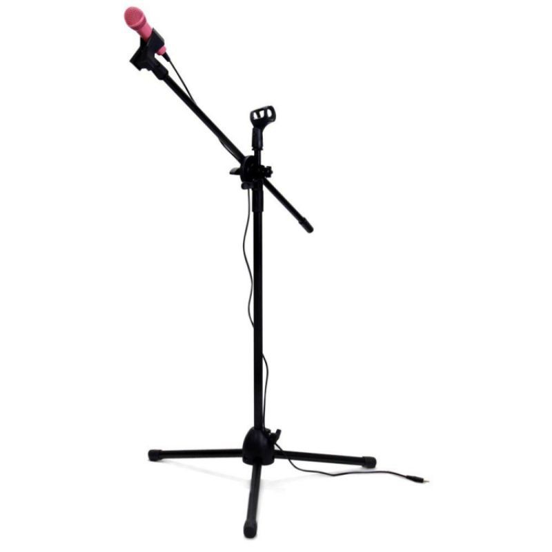 Stand Mic Taffstudio Bm-800 &amp; Universal mic Tripod Holder Mikrofon Pro 2 Klip