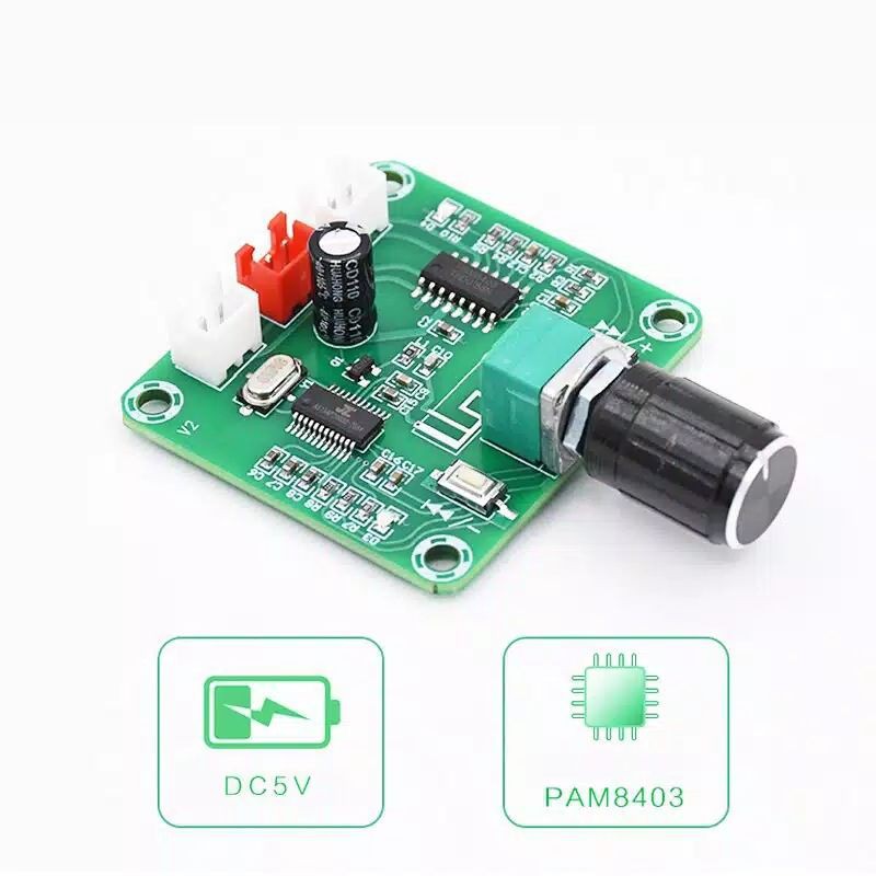 Pam8403 kit class d  amplifier stereo bluetooth 3watt