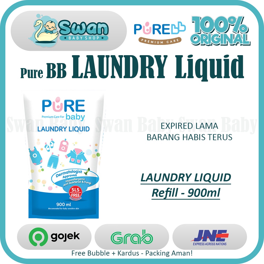 Pure BB Laundry Liquid 900ml  / Deterjen Pakaian Bayi