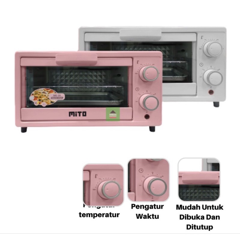 [ Mito ] Oven Listrik Mini MITO MO 20 - Low Watt ( 11 Liter )