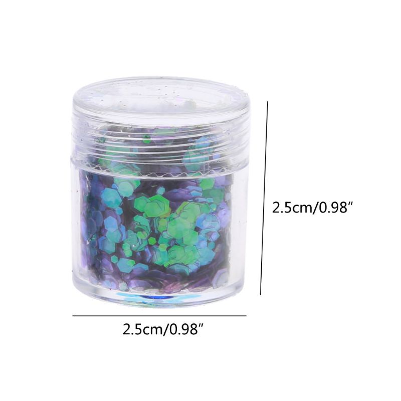 SIY  12 Box Festival Chunky Sequins Epoxy Resin Pigment Face Hair Nair Art Glitters