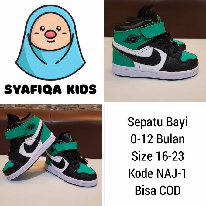 SEPATU BAYI LAKI-LAKI 0-12 BULAN NIKE AIR JORDAN SIZE 19-23 NAJ-1 2307