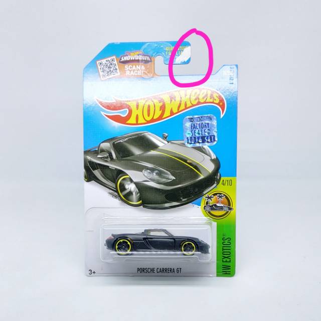 Hot Wheels Porsche Carrera GT HW Exotics US Card Factory Sealed 2016