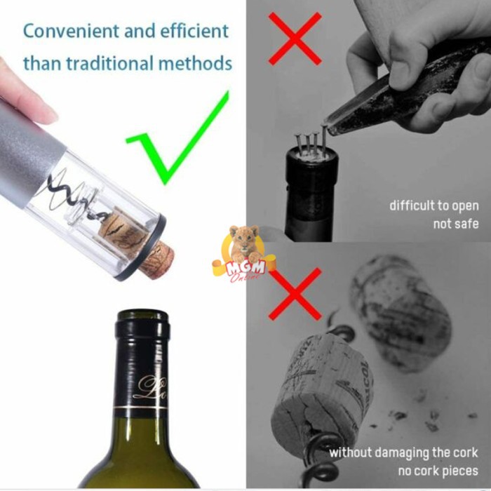 Automatic Wine Opener PREMIUM Pembuka botol wine secara automatis