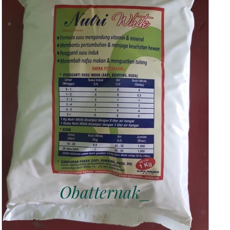 「SUPER Sale」 NUTRI WHITE 1KG SUSU HEWAN TERNAK