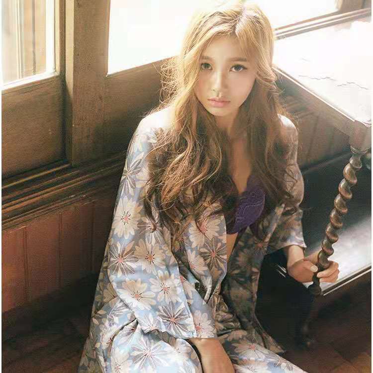 <$ COD $> NL  1set (3 in 1) baju tidur Korea pakaian tidur lengan panjang piyama tiga potong-1