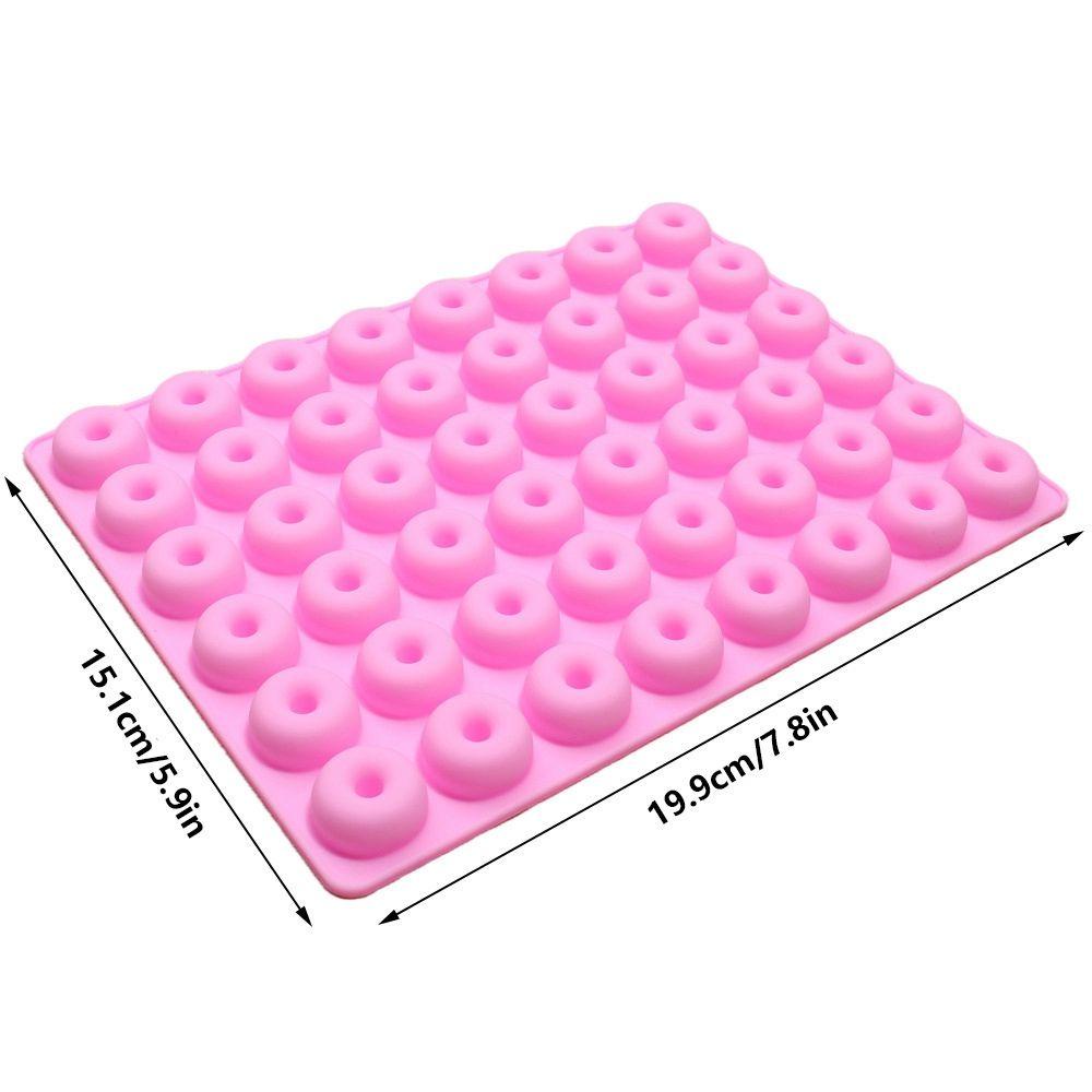 [Elegan] Cetakan Silikon Donat Mini DIY Dekorasi Alat Cetakan Dessert Aksesoris Dapur Baking Tray