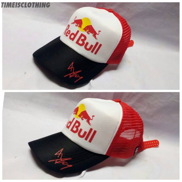 Topi trucker red bull Marquez 93 Honda Racing TIC