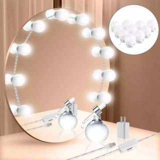 Lampu Meja Kaca Cermin Rias Vanity Led Bolham Makeup Artist Mirror Light Bulb Hollywood Selfie Shopee Indonesia