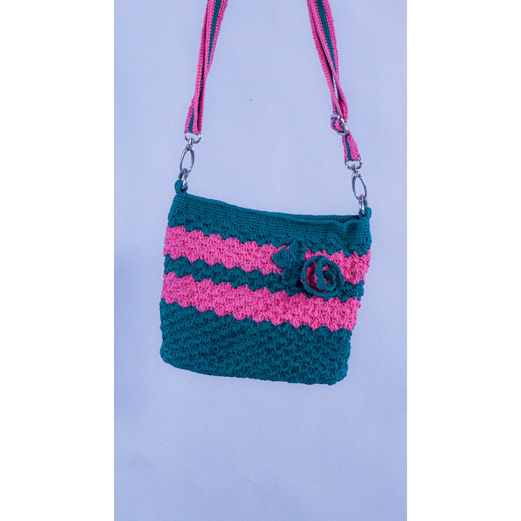 AKUSARA BAG Tas Rajut Selempang Wanita Benang Nilon