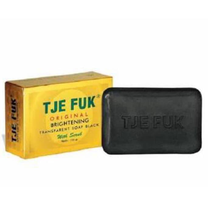 Tje Fuk Soap Original BRIGHTENING SCRUB BLACK 100g - Sabun Wajah NEW