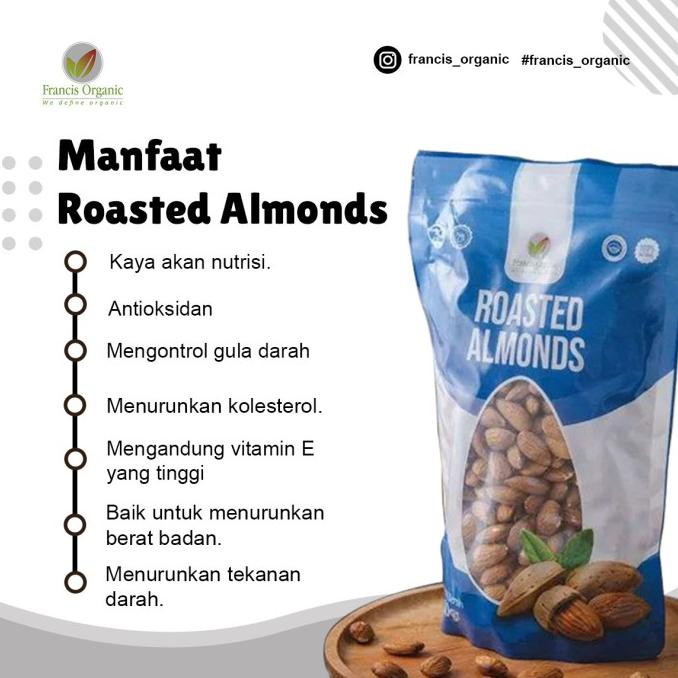 

Roasted Almond / Almond Panggang / Almond Roasted 500gram - Tawar TERMURAH Kode 977