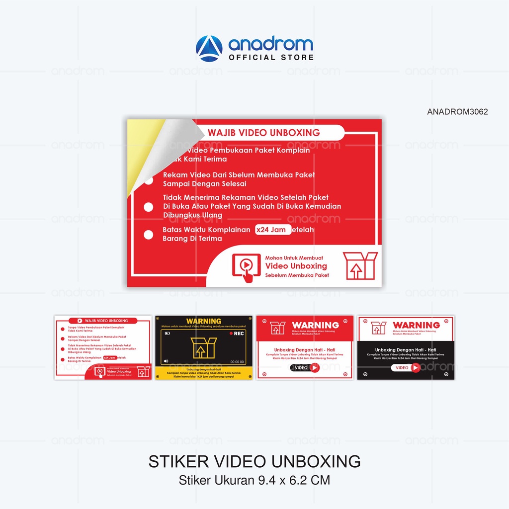 

Stiker Video Unboxing | Anadrom 3062