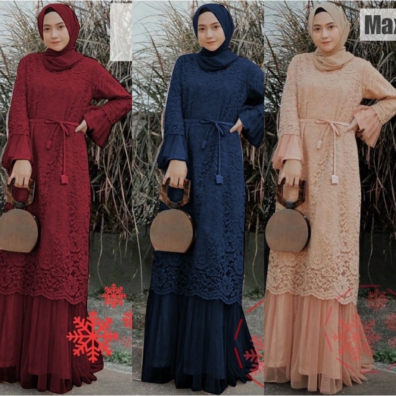 Dress wanita kekinian / Gamis pesta / Gamis kondangan / Dress Terbaru BANYAK WARNA ADA SIZE JUMBO / MAXI DRESS / DRESS JUMBO