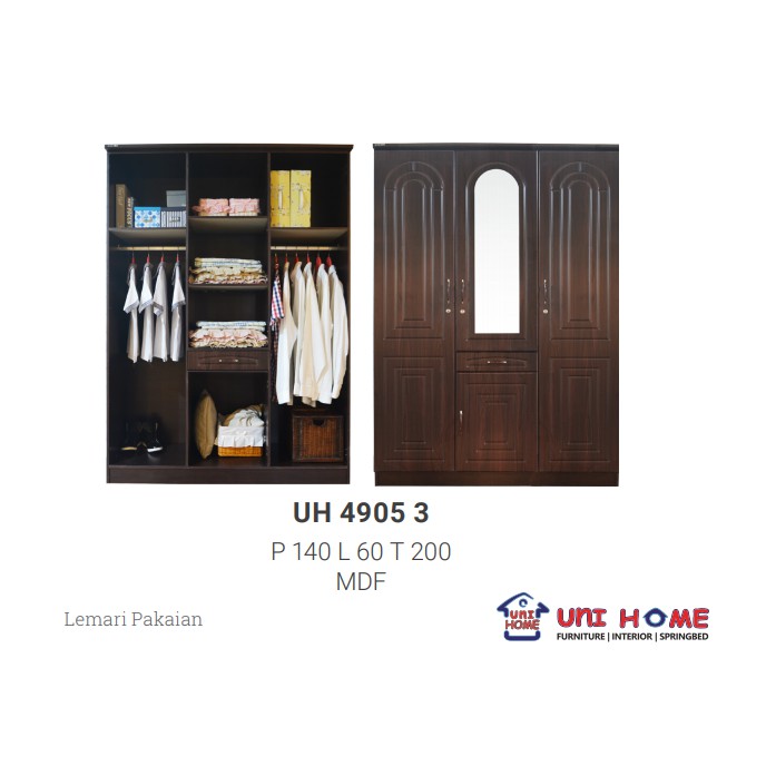 

Unihome - Lemari Pakaian UH 4905-3