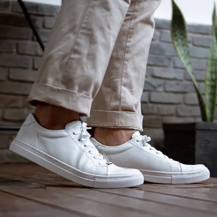 MEDIANT WHITE |ManNeedMe x Reyl| Sepatu Sneakers Pria Casual Shoes ORIGINAL