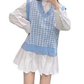 ☪ JENNIE VEST KNIT/rompi rajut/atasan wanita/rompi wanita / rompi rajut terkini ➶