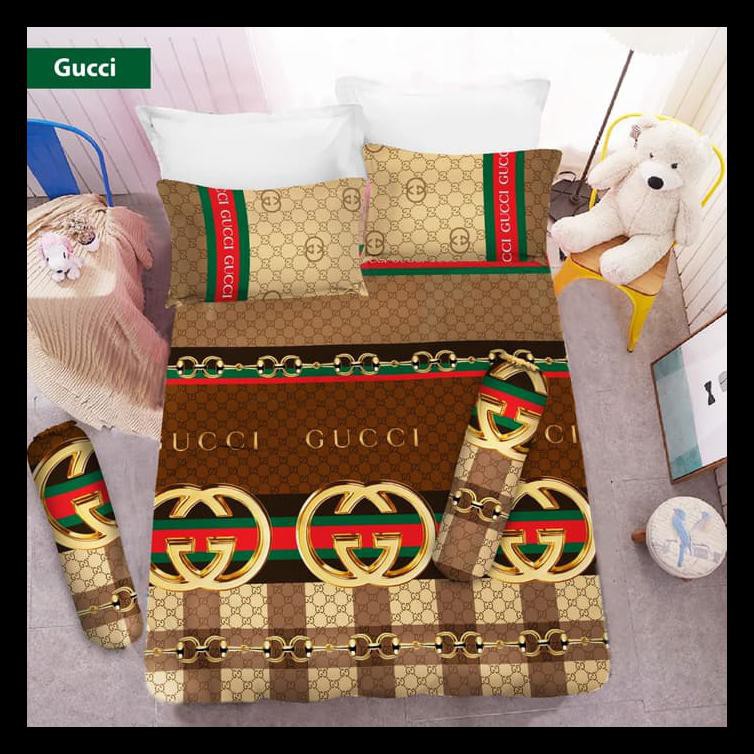 Best Seller Sprei 3D King New Vito Motif Gucci Murah