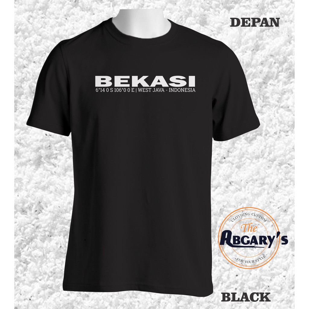 KAOS DAERAH BEKASI - KAOS BEKASI - KOORDINAT BEKASI - MERCHANDISE BEKASI