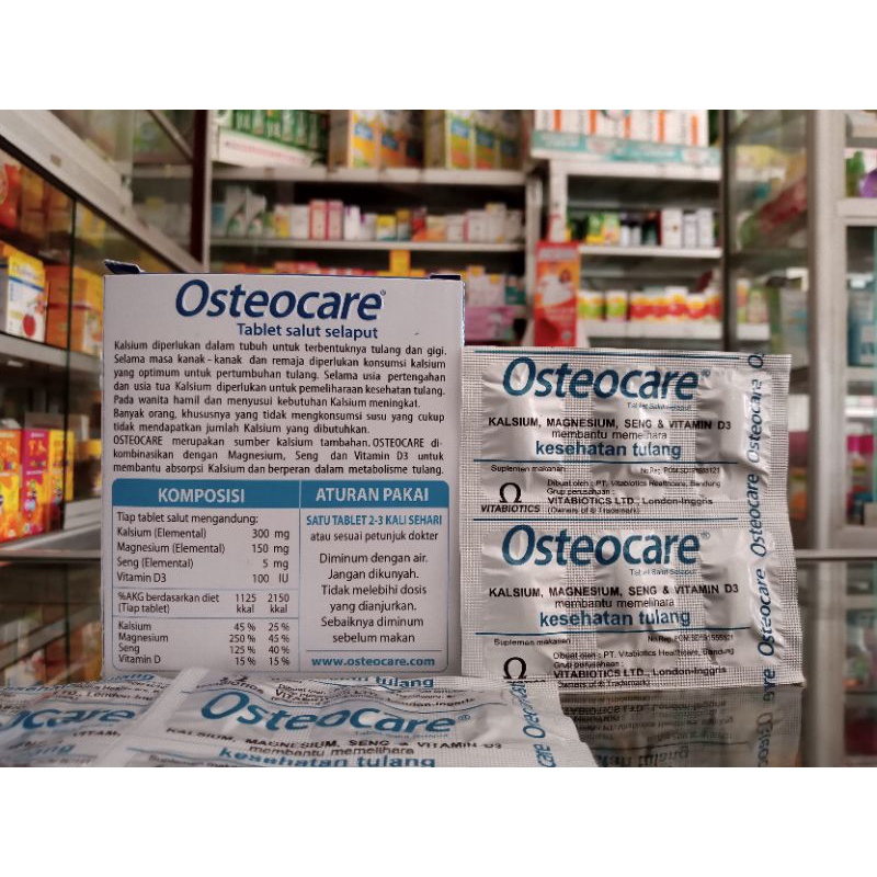 Osteocare Tablet 1 Strip @6 Tablet | Kesehatan Tulang - ED 06/2025